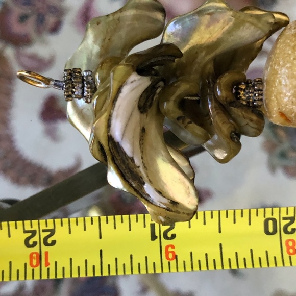 Gorgeous amber shell necklace designer show stoppe - Picture 10 of 10